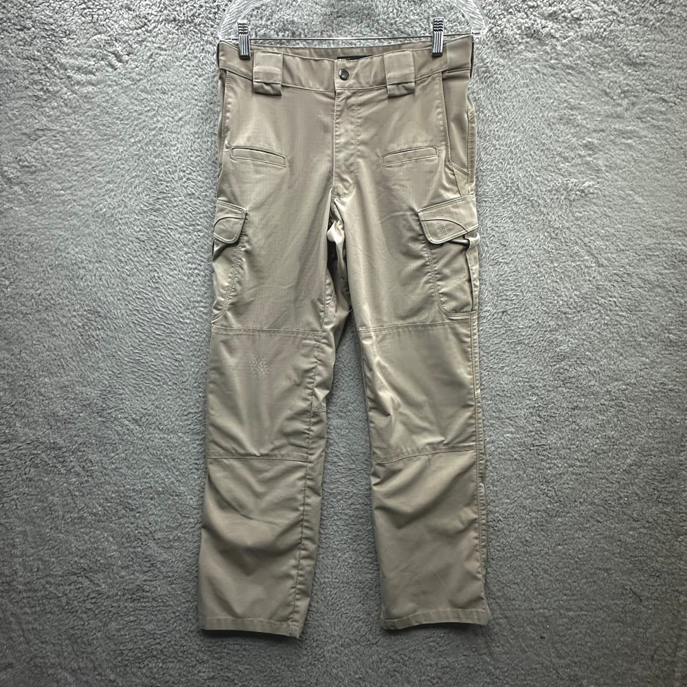 5.11 Tactical Series Mens 30x32 Ripstop Cargo Pants Khaki Tan Outdoor Activewear
